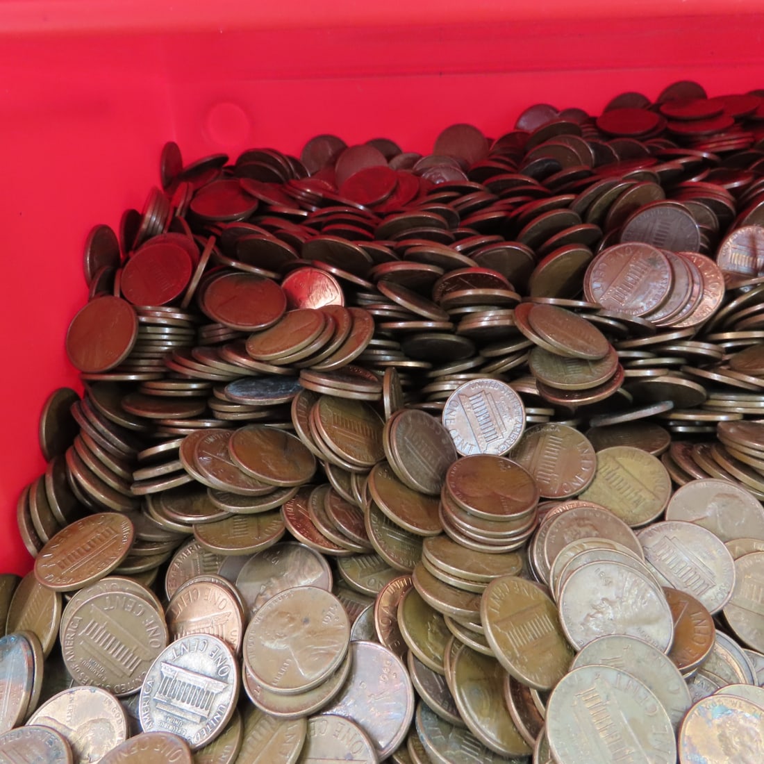 20 pounds pre 1982 Copper Lincoln Memorial Cents - 3