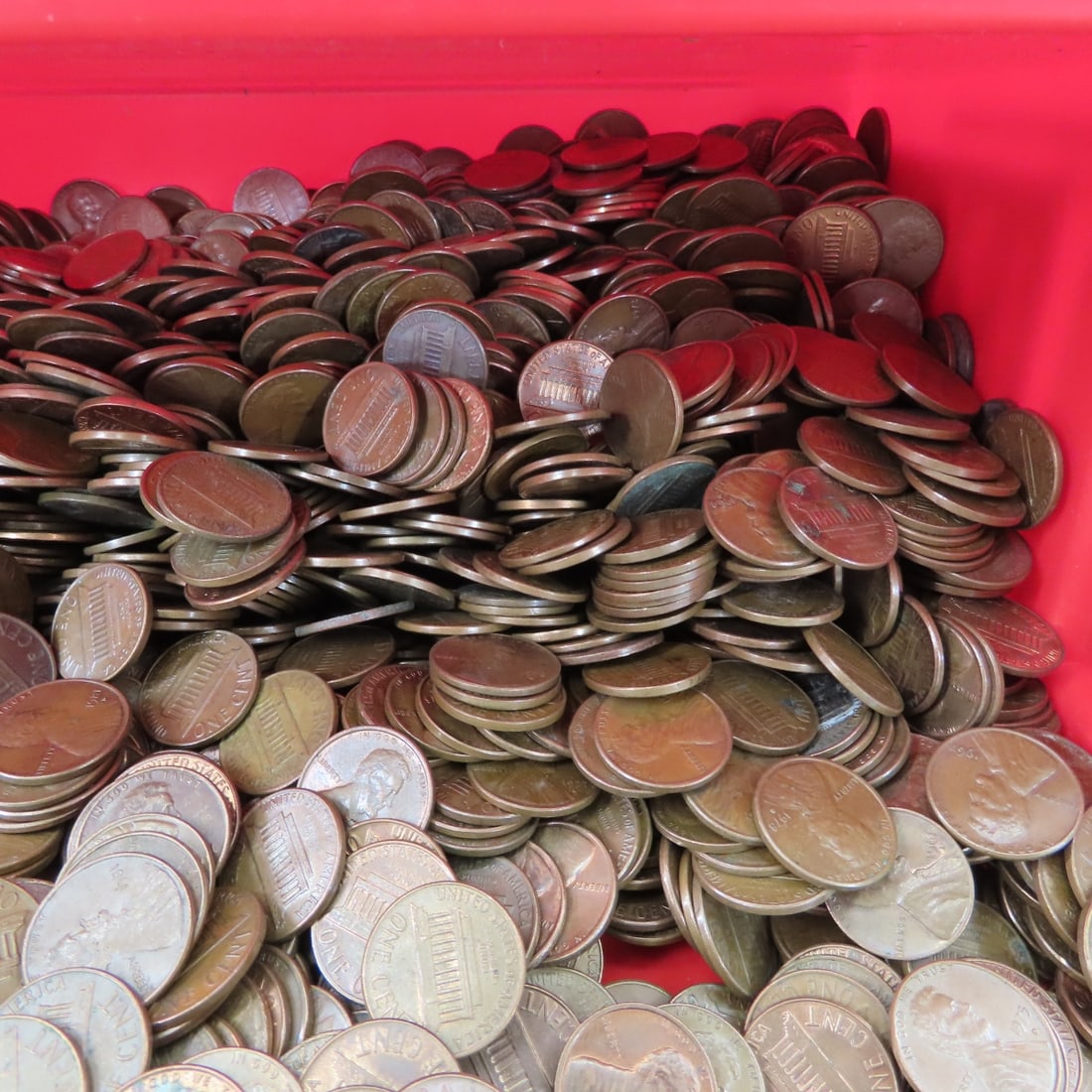 20 pounds pre 1982 Copper Lincoln Memorial Cents - 4