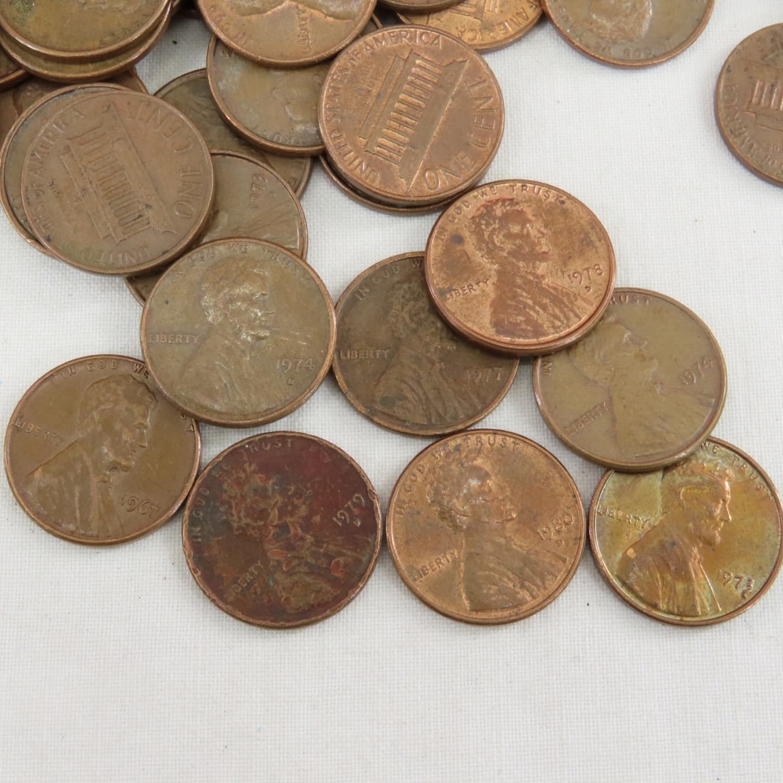 20 pounds pre 1982 Copper Lincoln Memorial Cents - 7