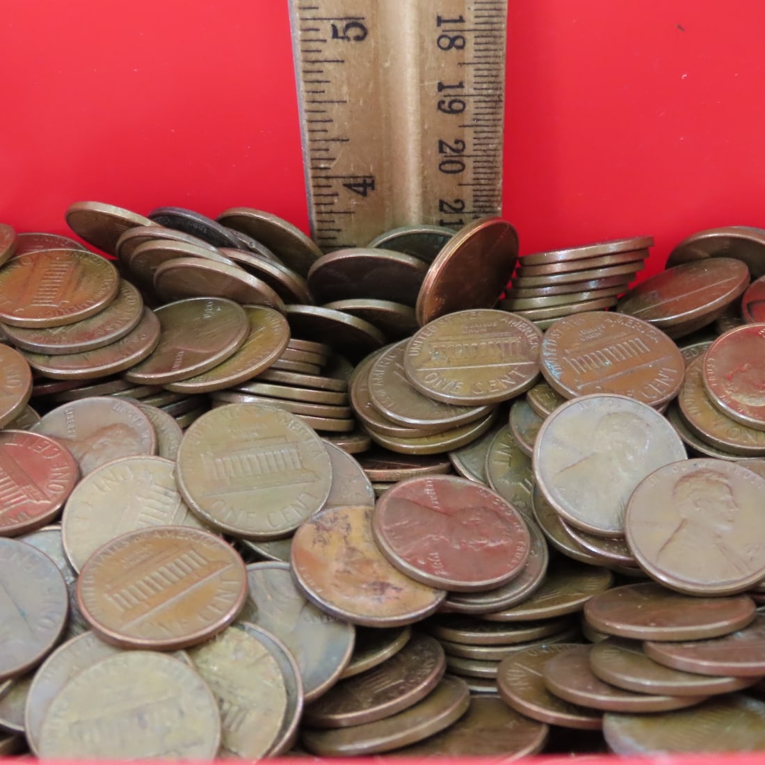 20 pounds pre 1982 Copper Lincoln Memorial Cents - 8