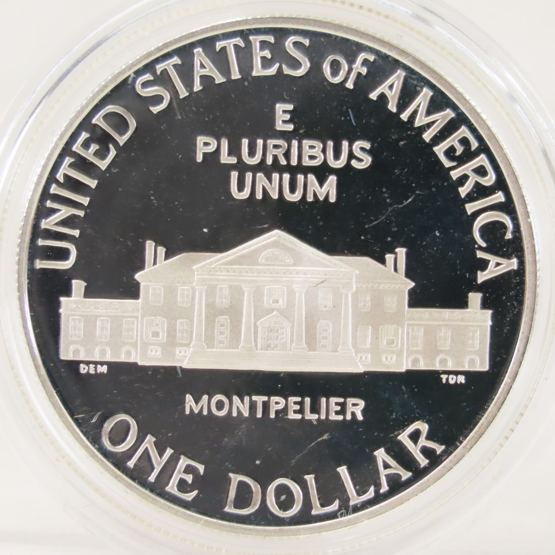 1993 S James Madison Proof Silver Dollar - 2