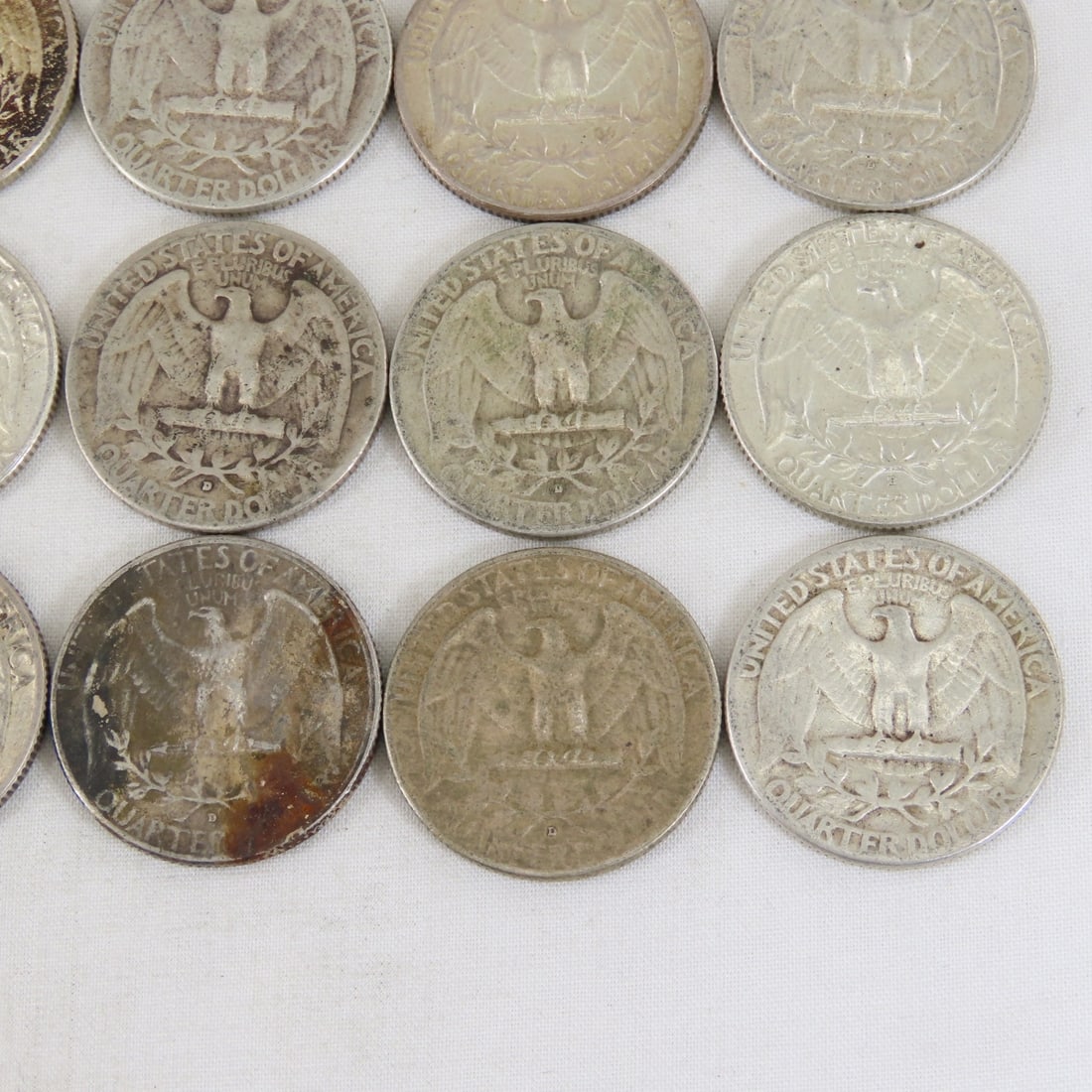 $5 Face Washington Silver Quarters 1950s-1960s - 10