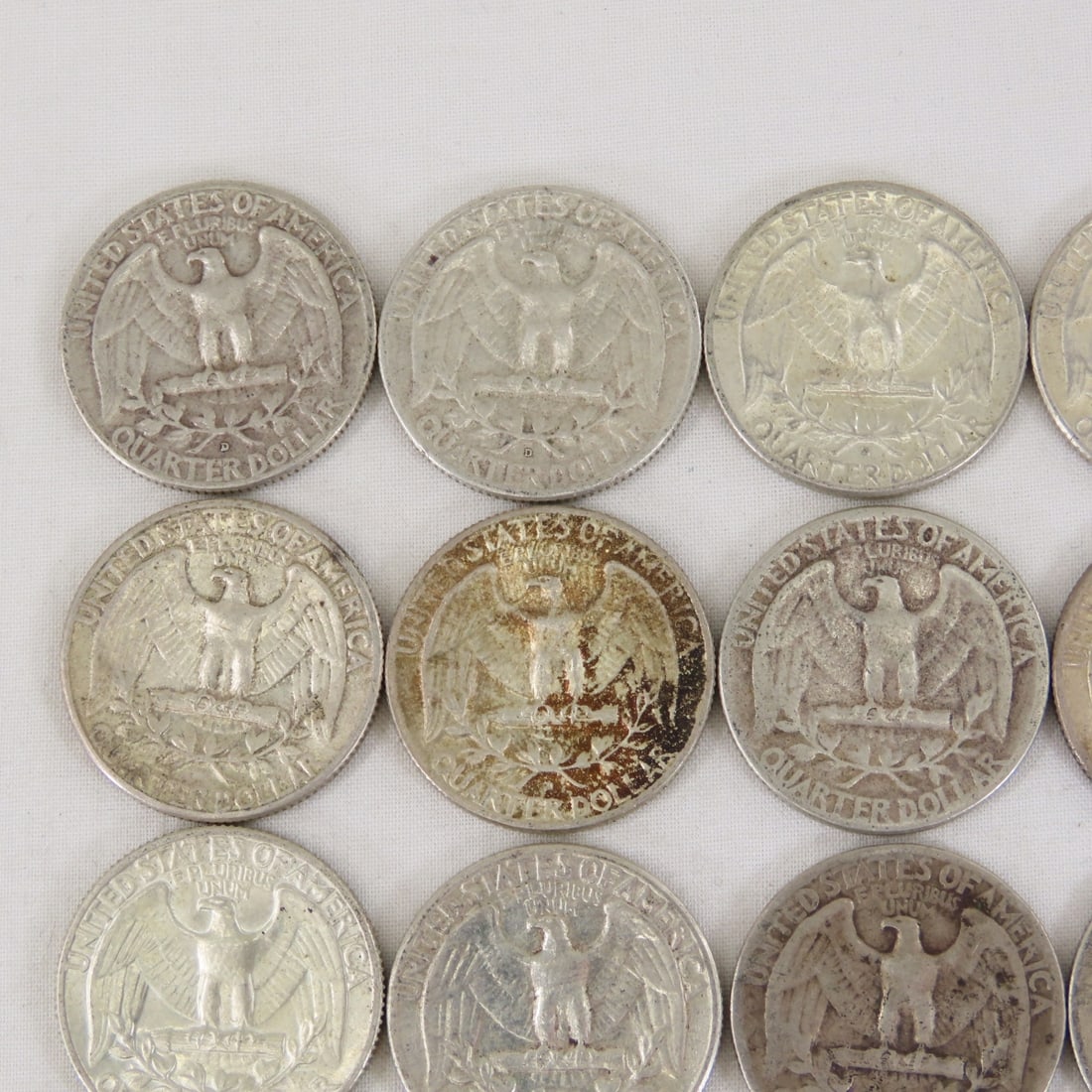 $5 Face Washington Silver Quarters 1950s-1960s - 7