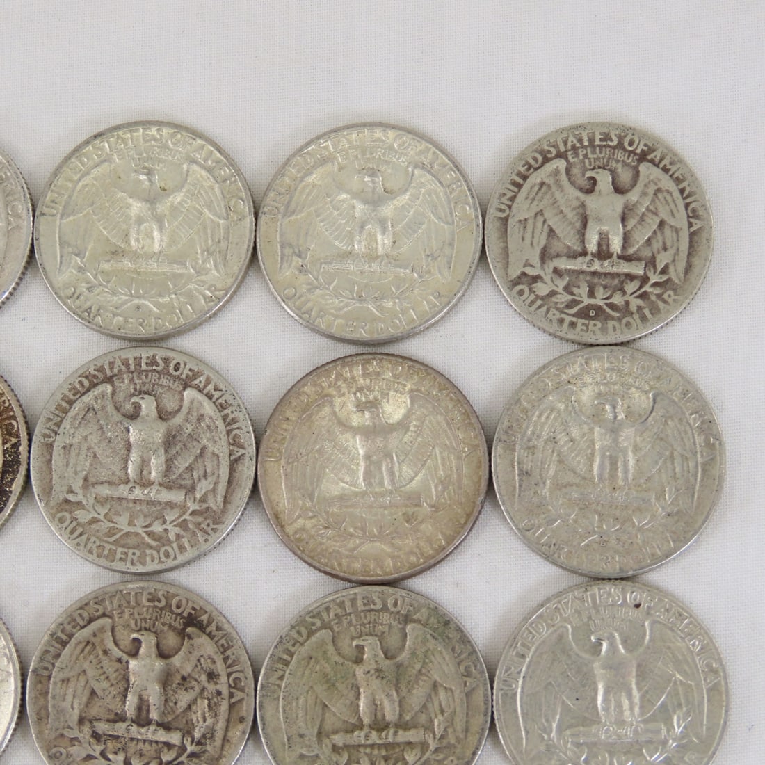 $5 Face Washington Silver Quarters 1950s-1960s - 8