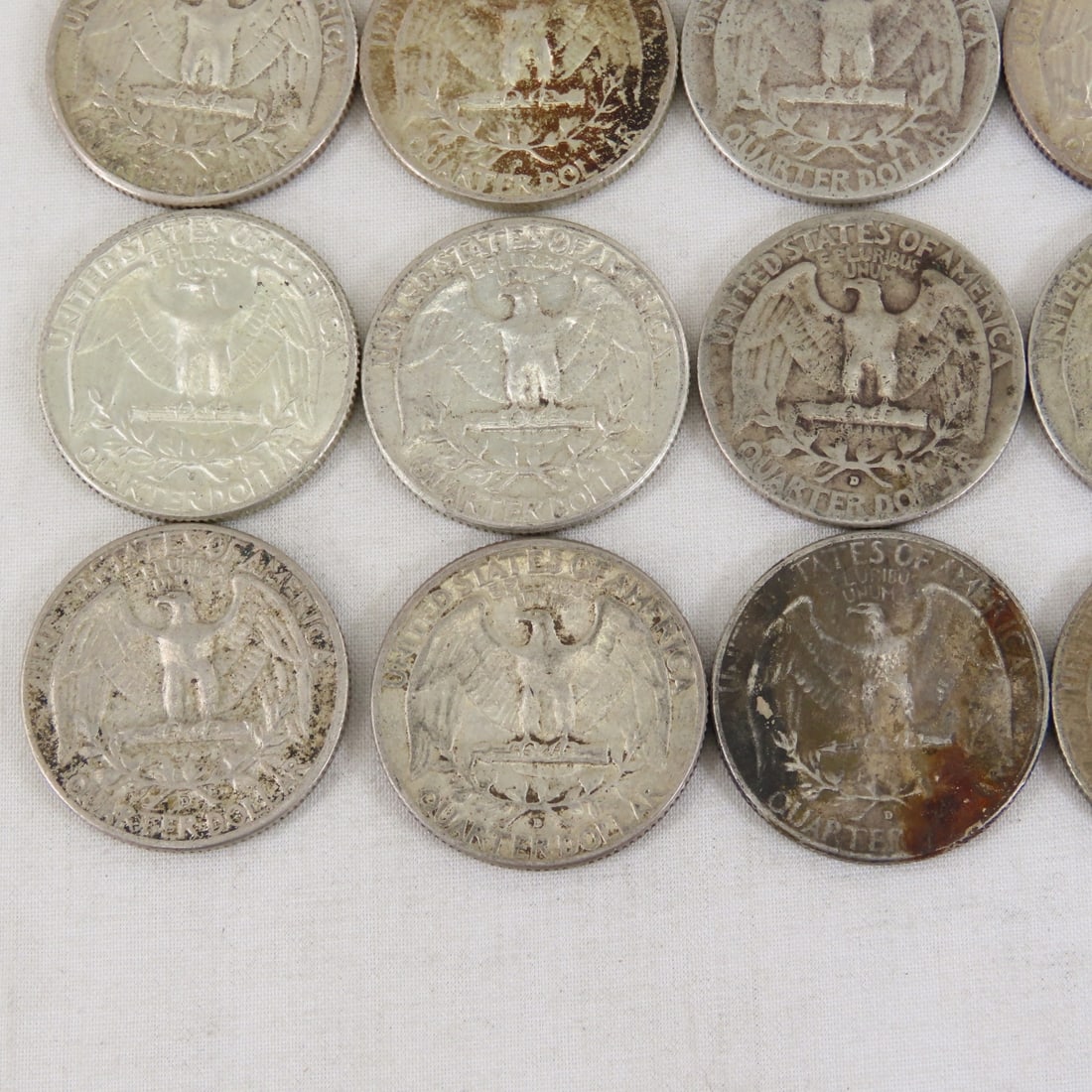 $5 Face Washington Silver Quarters 1950s-1960s - 9