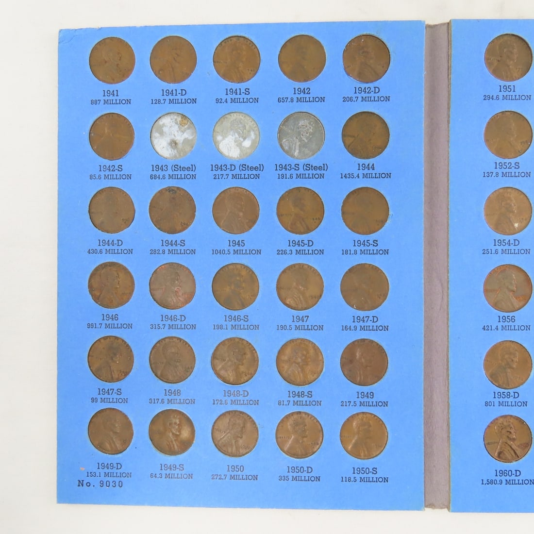 Lincoln Cents In Books & Loose, 10 Indian Head - 10