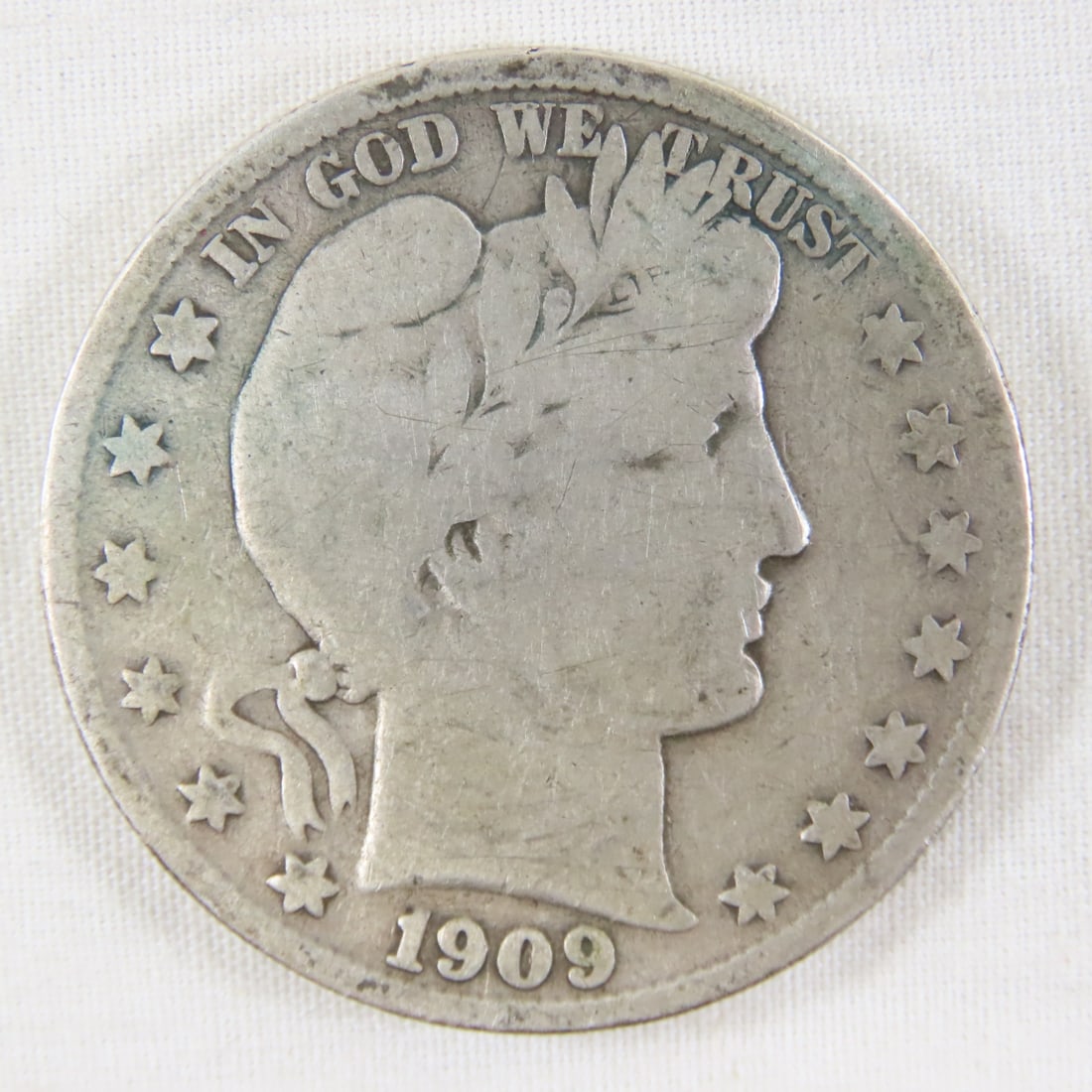 1909 S & O Barber Silver Half Dollars - 2