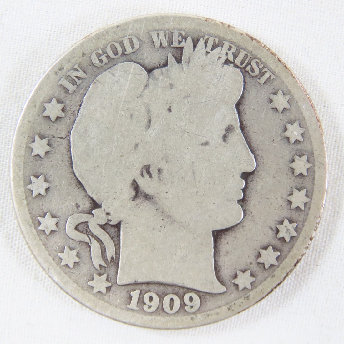 1909 S & O Barber Silver Half Dollars - 4