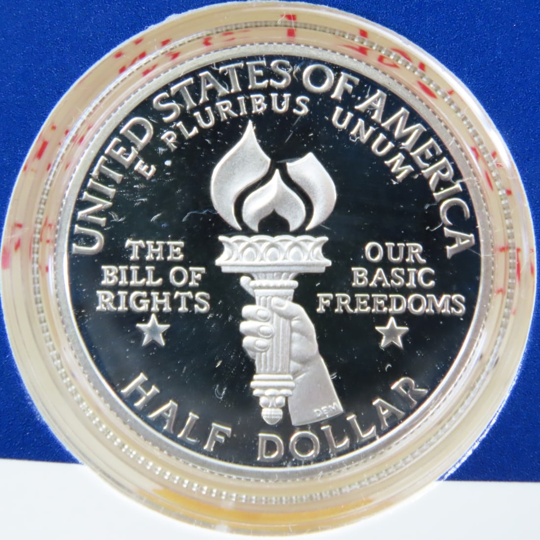 1993 Bill of Rights Commemorative Coin & Stamp Set - 12
