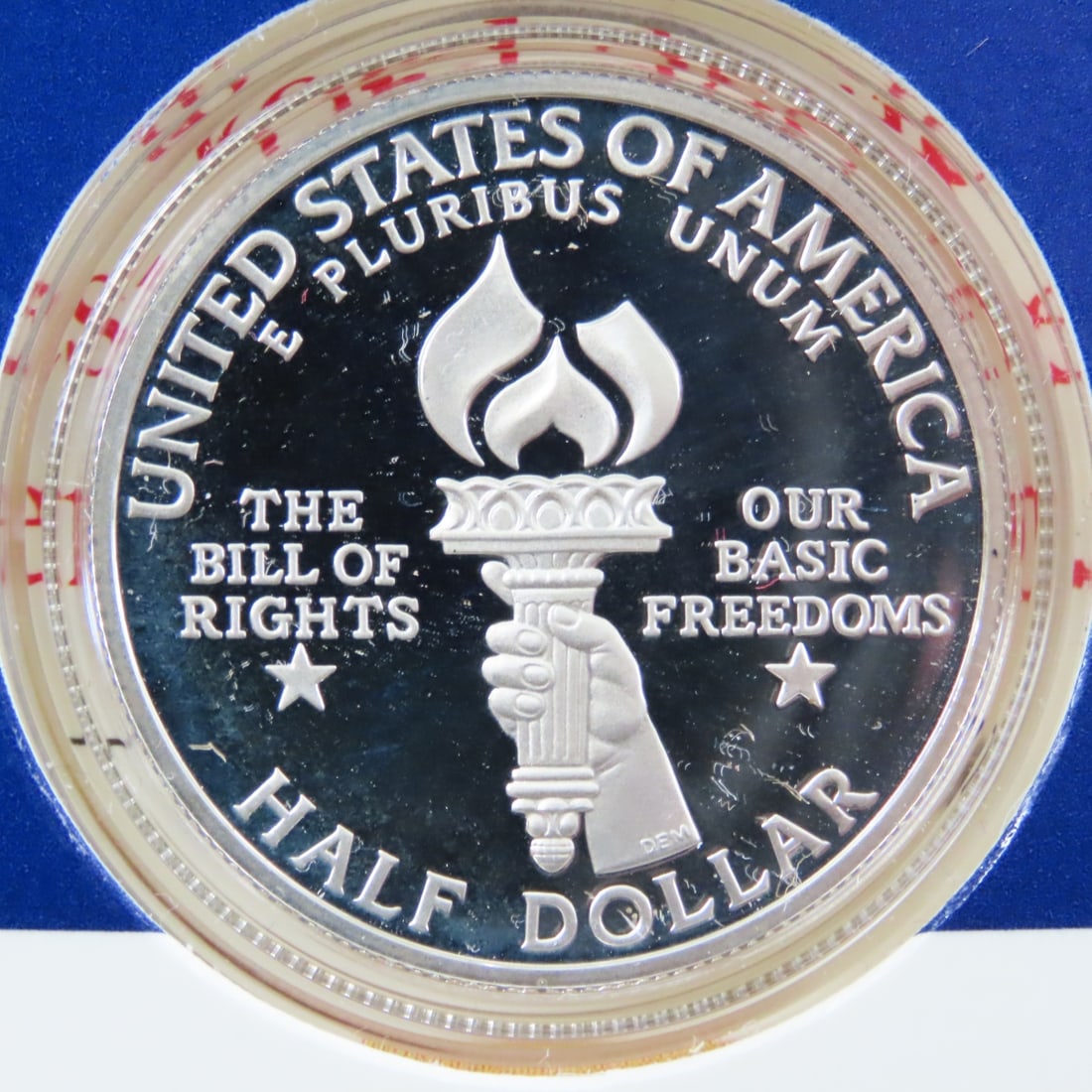 1993 Bill of Rights Commemorative Coin & Stamp Set - 17