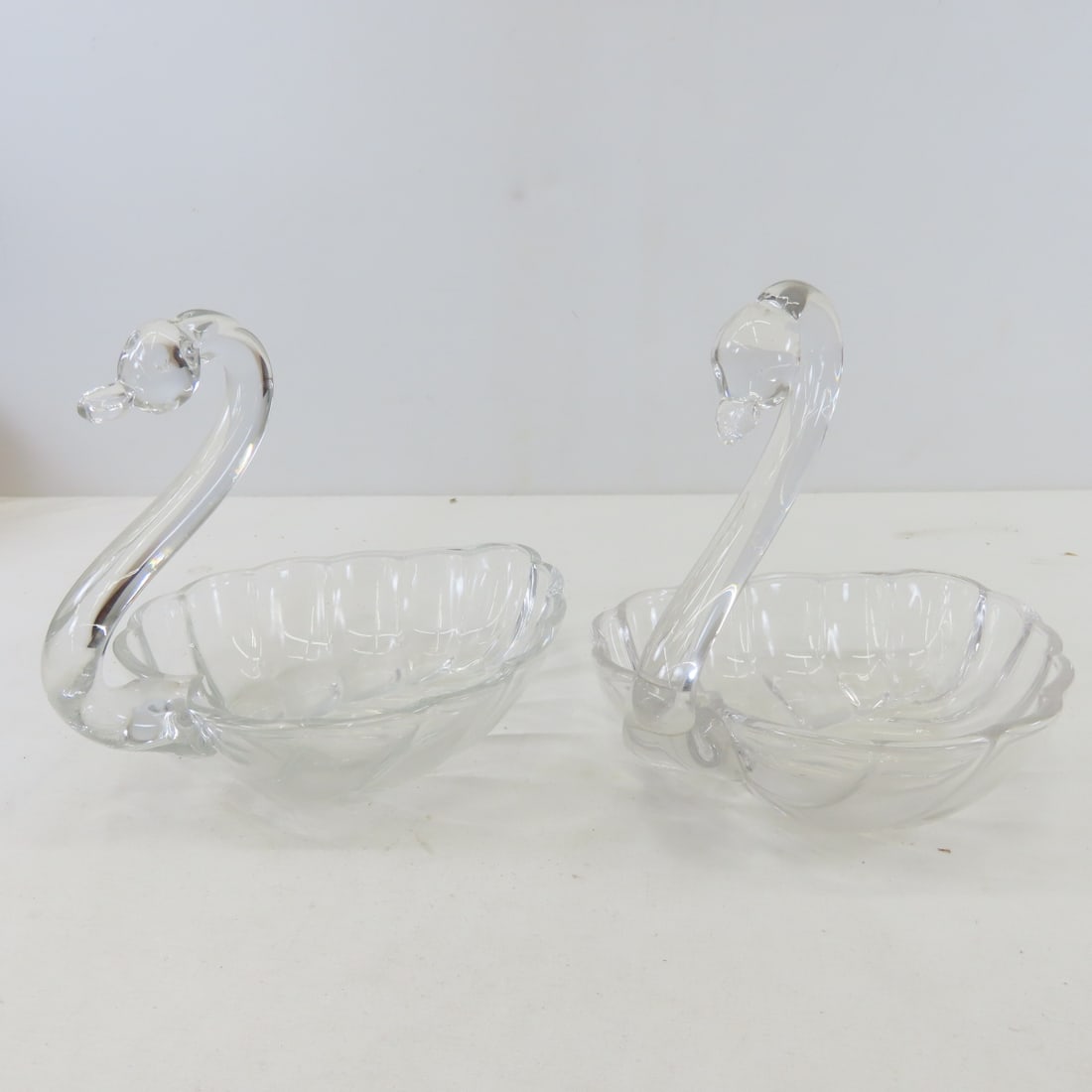 Amber Tortoise Shell Bowl & 8 Cups, Tiffin Swans - 10