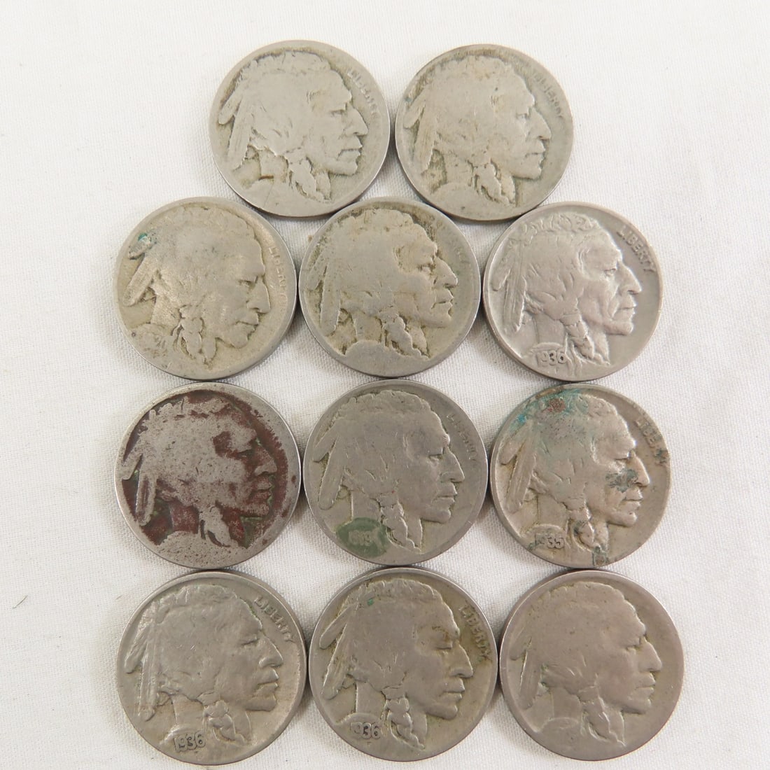 Jefferson Nickels in Book, 19 Silver, 11 Buffalo - 4