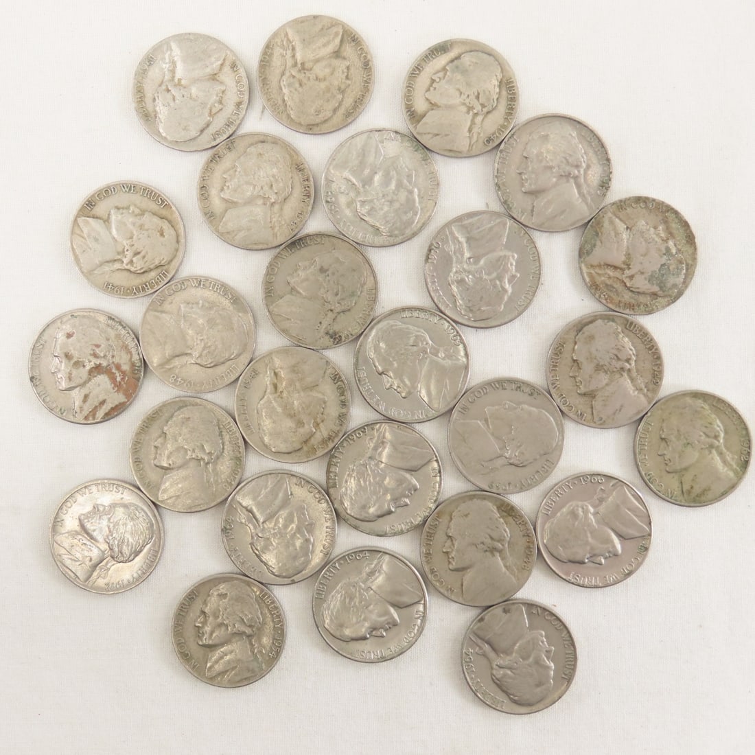 Jefferson Nickels in Book, 19 Silver, 11 Buffalo - 6