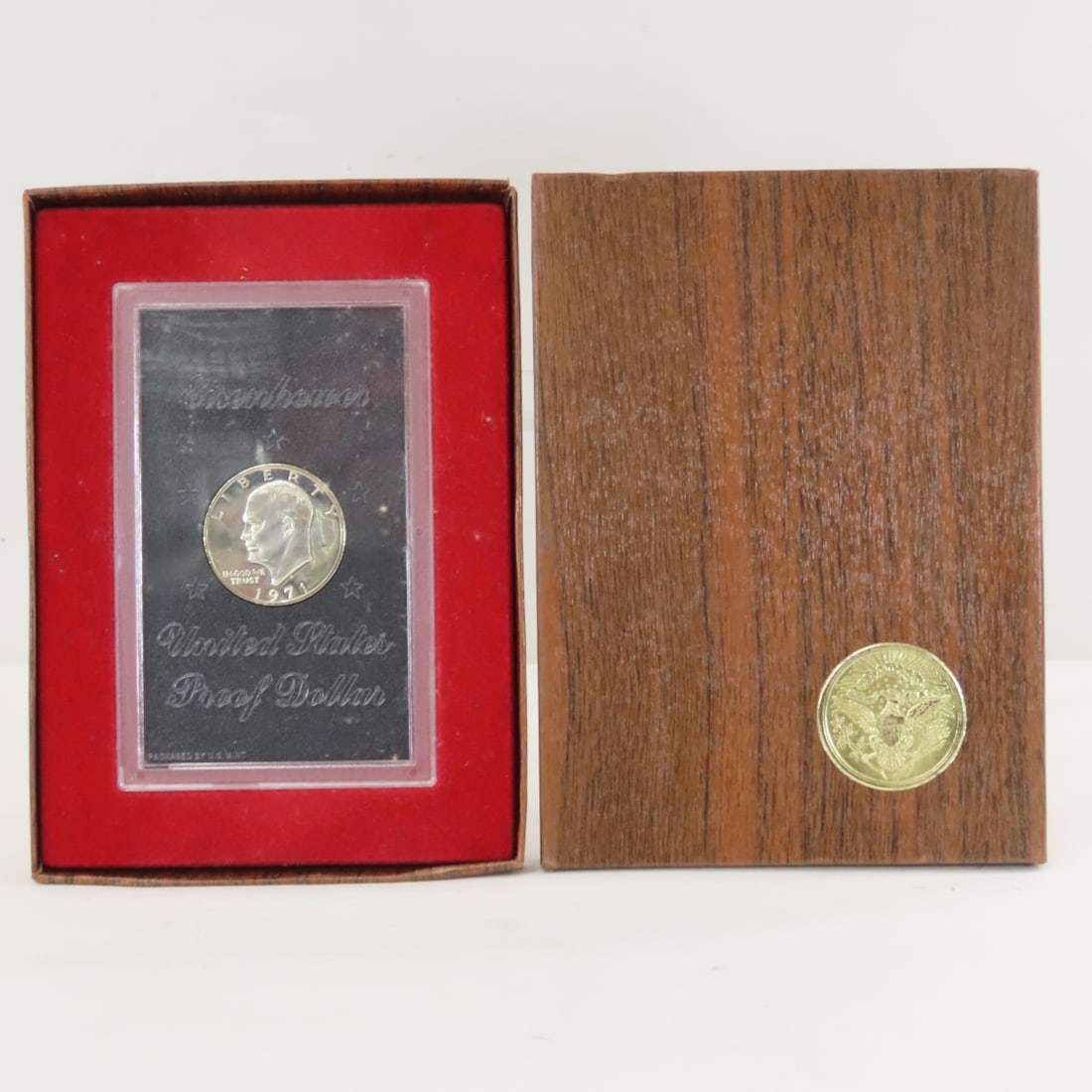 5 1971 Eisenhower Proof Silver Dollars in Mint Box - 6