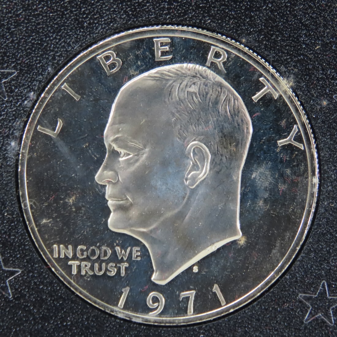 5 1971 Eisenhower Proof Silver Dollars in Mint Box - 7