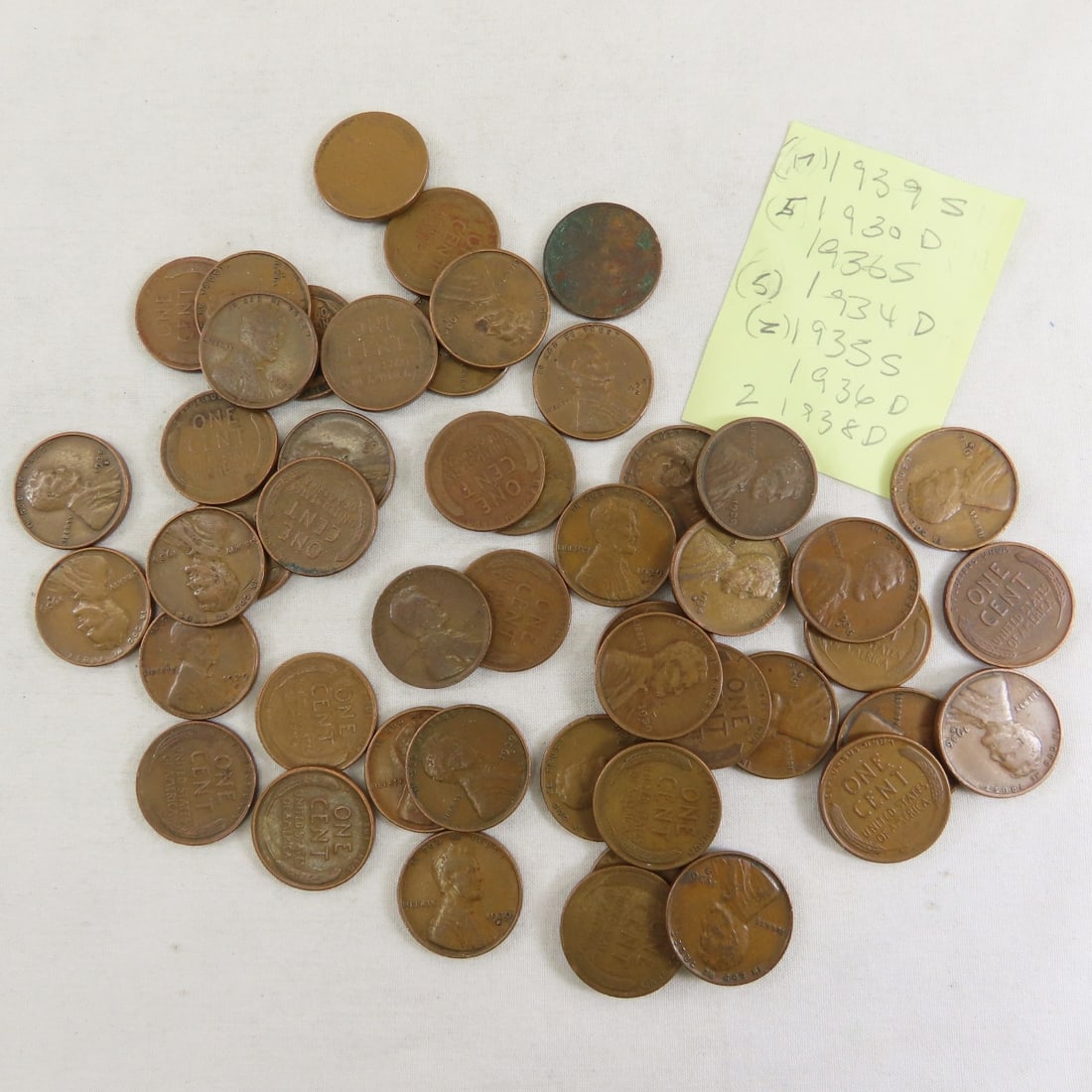Approx 10 Lbs Mixed Wheat Cents, teens - 1950s - 2
