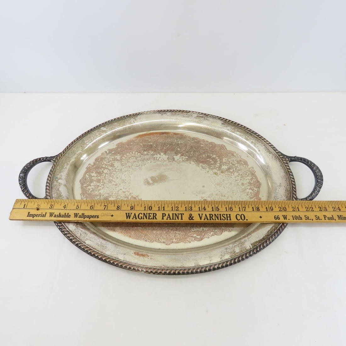 Antique International Silver Co. Camille 20" Tray - 2