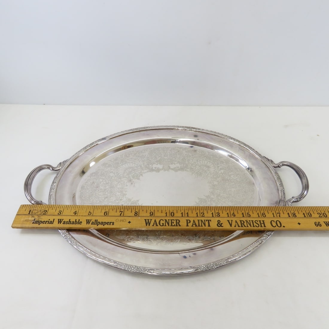 Antique International Silver Co. Camille 20" Tray - 6