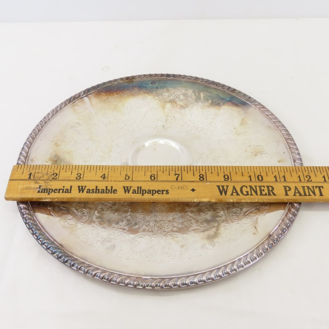 Antique International Silver Co. Camille 20" Tray - 9