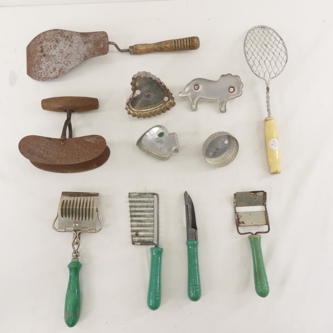 Vintage Cook Books and Kitchen Utensils with Caddy - 4