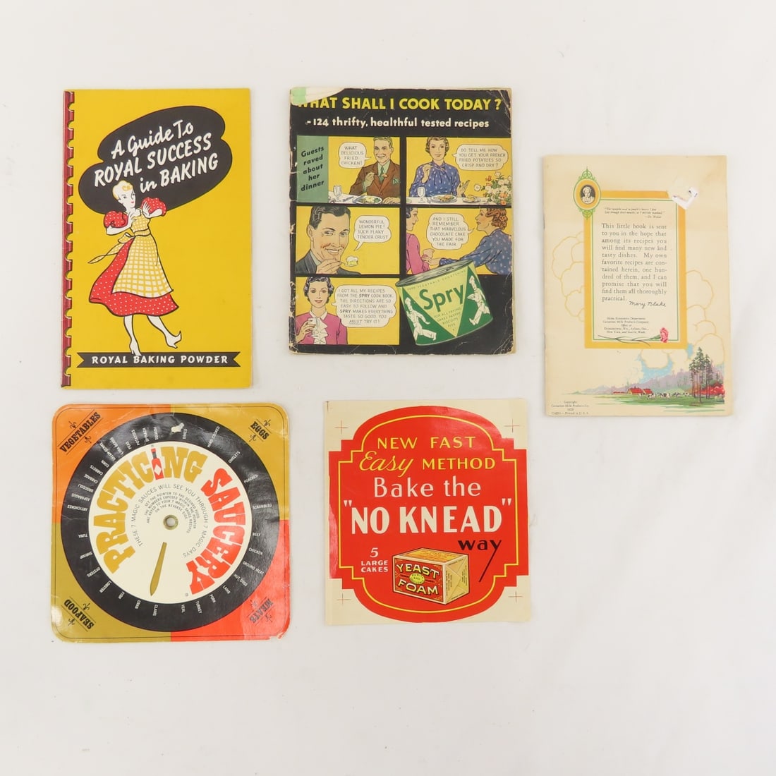 Vintage Cook Books and Kitchen Utensils with Caddy - 6