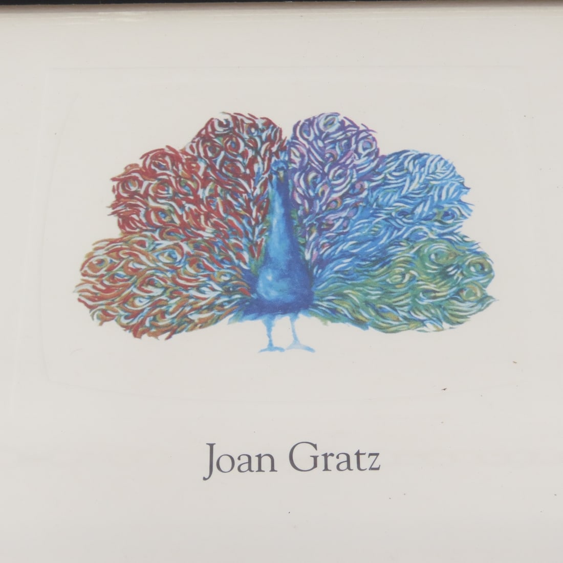 1993 NBC Peacocks Fine Art Print - Framed - 3