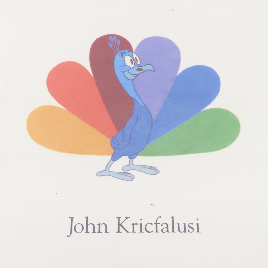 1993 NBC Peacocks Fine Art Print - Framed - 5