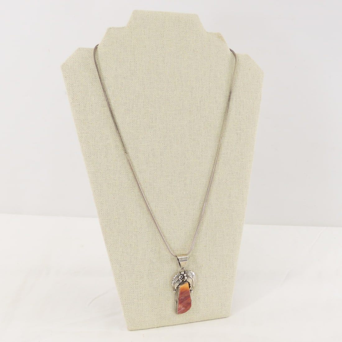 Spiny Oyster Sterling Pendant by JT and Necklace - 2