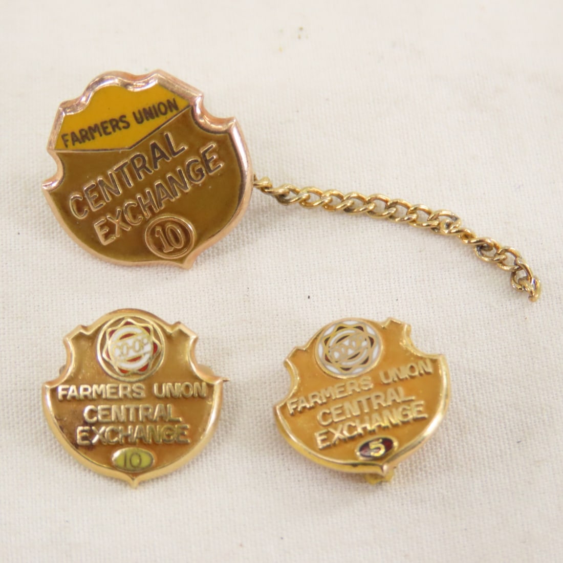 9 Vintage 10 kt Gold Tie Tacs and Pins - 5