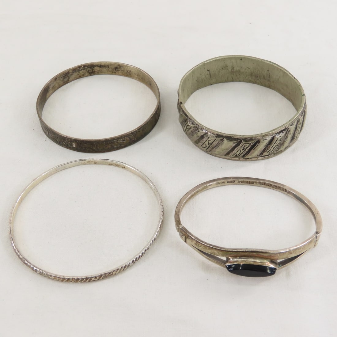 Mexican & Other Silver Jewelry, Some With Stones - 5