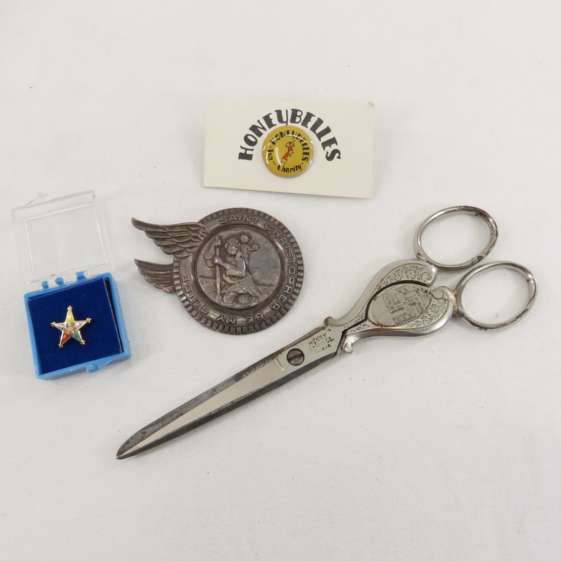 Good Luck Swastika Scissors, Tac Pins & Rosaries - 2