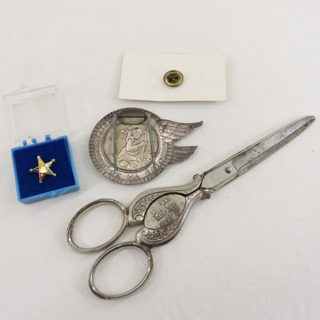 Good Luck Swastika Scissors, Tac Pins & Rosaries - 3