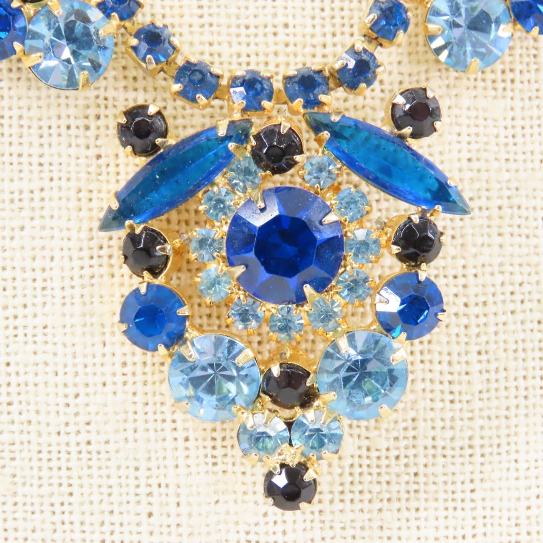 Juliana Style Blue Tone 5 Link Bracelet & Necklace - 3