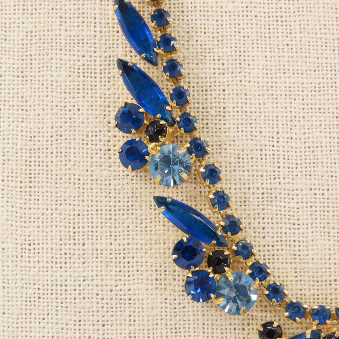 Juliana Style Blue Tone 5 Link Bracelet & Necklace - 4