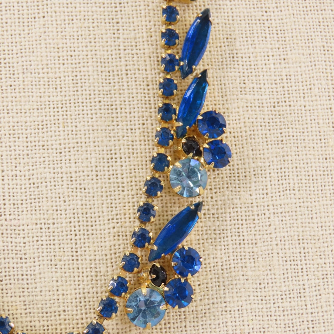 Juliana Style Blue Tone 5 Link Bracelet & Necklace - 5