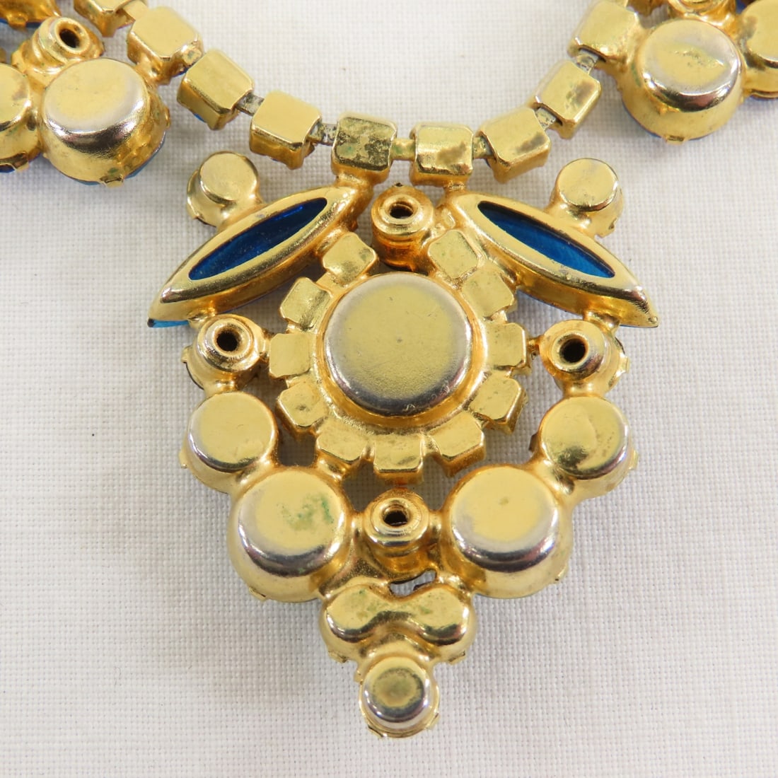 Juliana Style Blue Tone 5 Link Bracelet & Necklace - 7