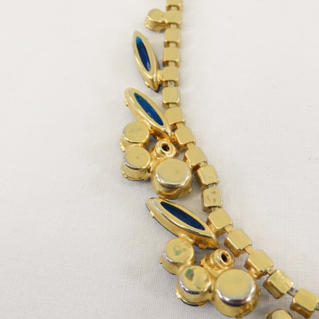 Juliana Style Blue Tone 5 Link Bracelet & Necklace - 8