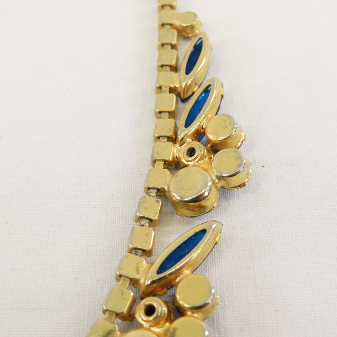 Juliana Style Blue Tone 5 Link Bracelet & Necklace - 9