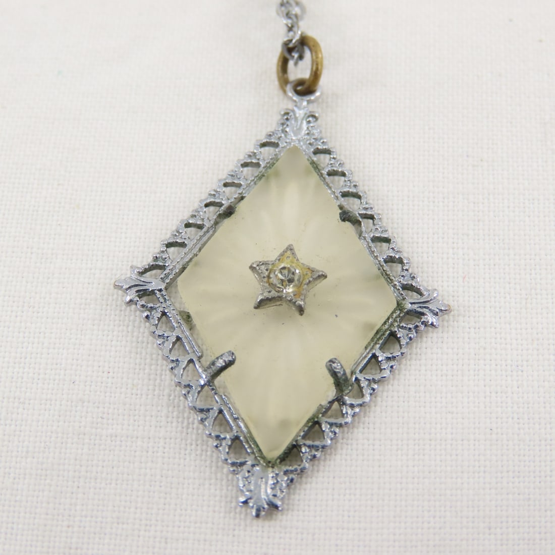 Vintage Filigree Jewelry with Sterling Brooch - 15