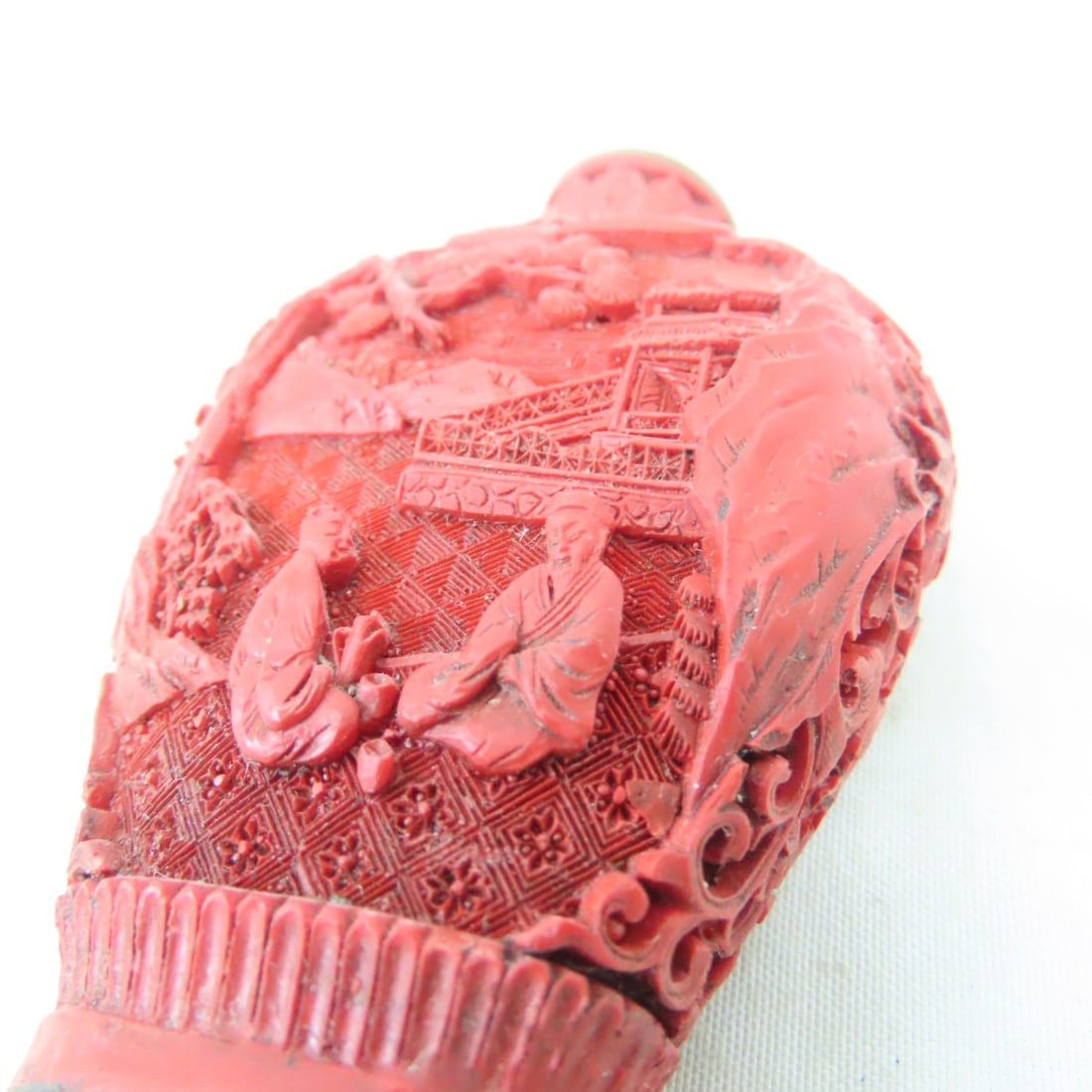 Vintage Cinnabar & Glass Snuff/Perfume Bottles - 10