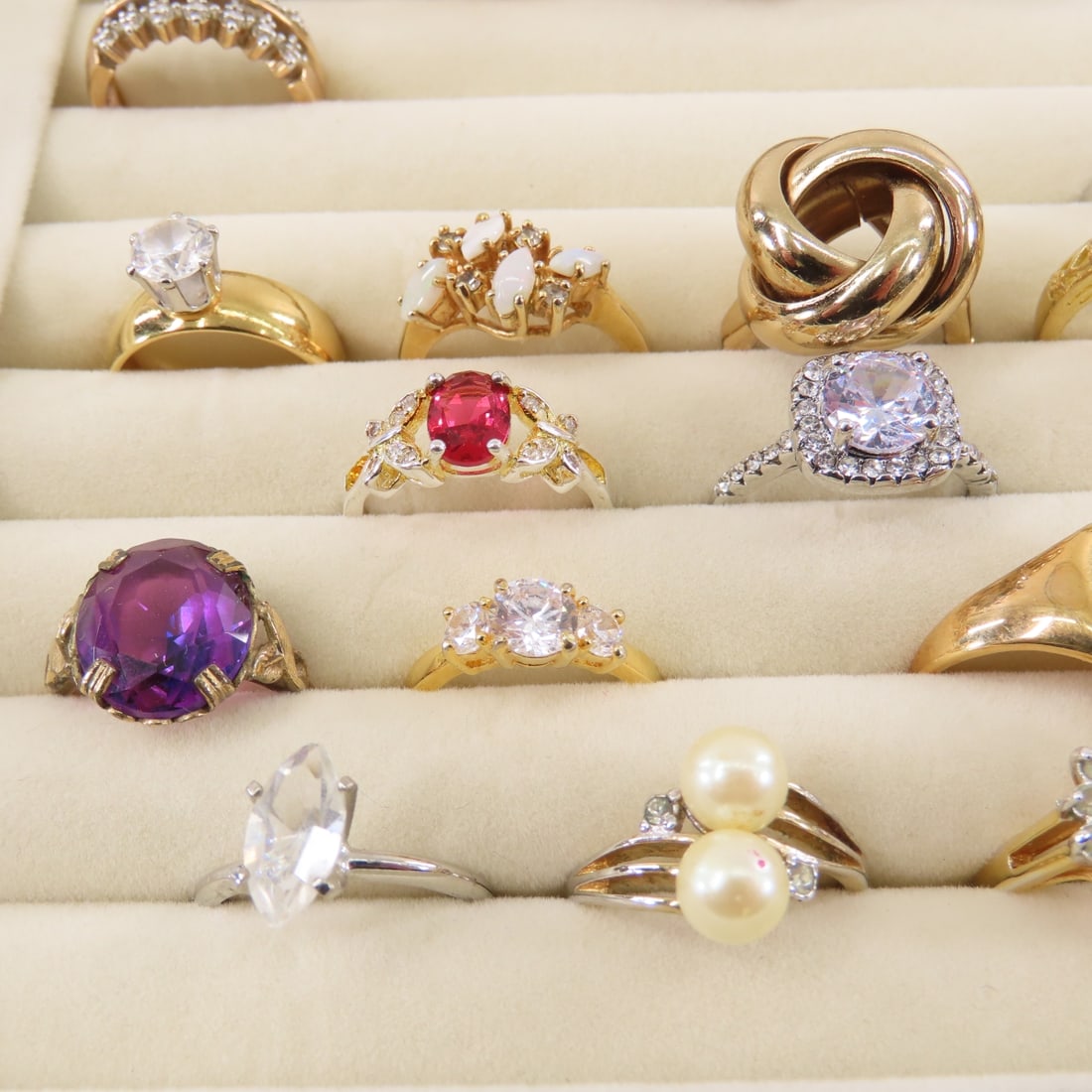 50+ Fashion Rings Including Some Gold Filled - 5