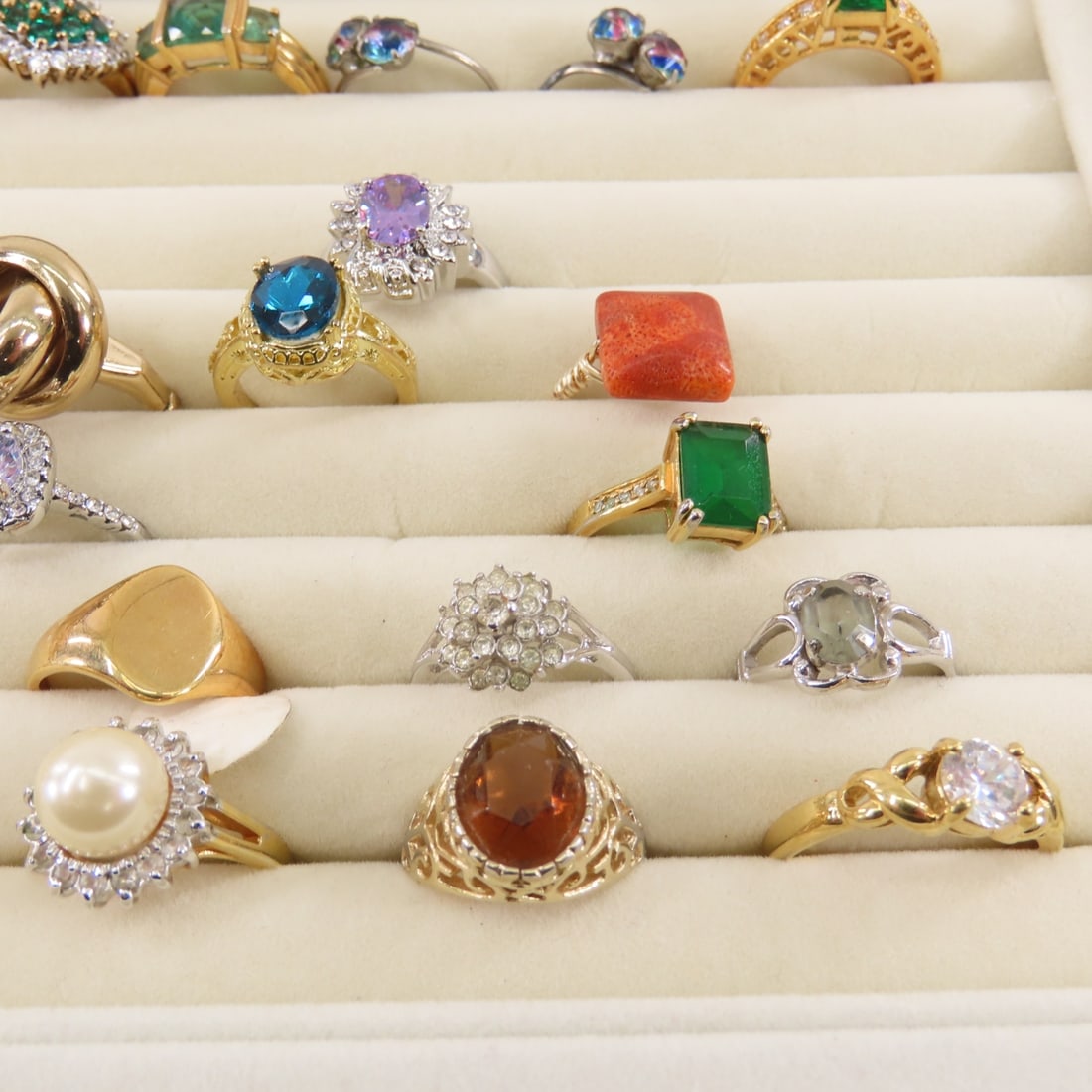 50+ Fashion Rings Including Some Gold Filled - 6