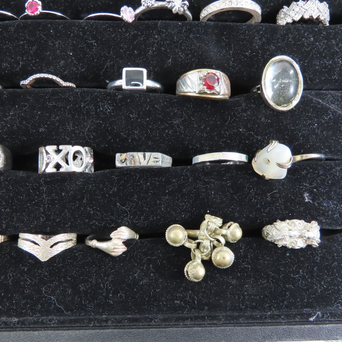 70+ Fashion Rings in Assorted Sizes- India Silver - 10