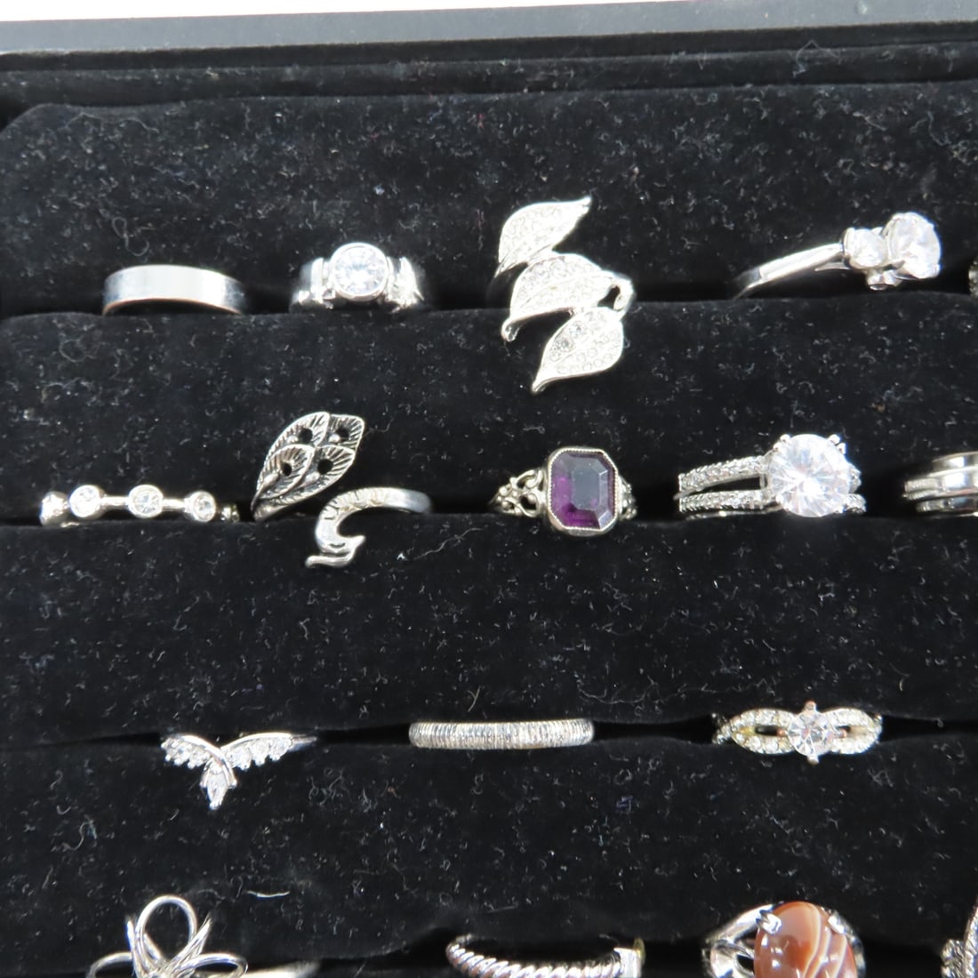 70+ Fashion Rings in Assorted Sizes- India Silver - 2