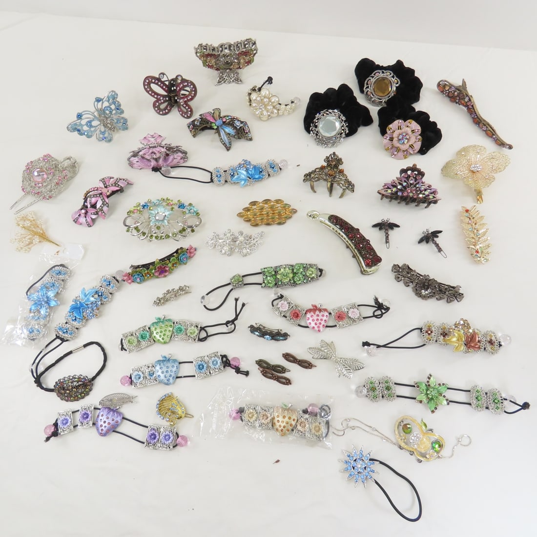 Jeweled Hair Barrettes, Clips and Adornments (1 of 13)
