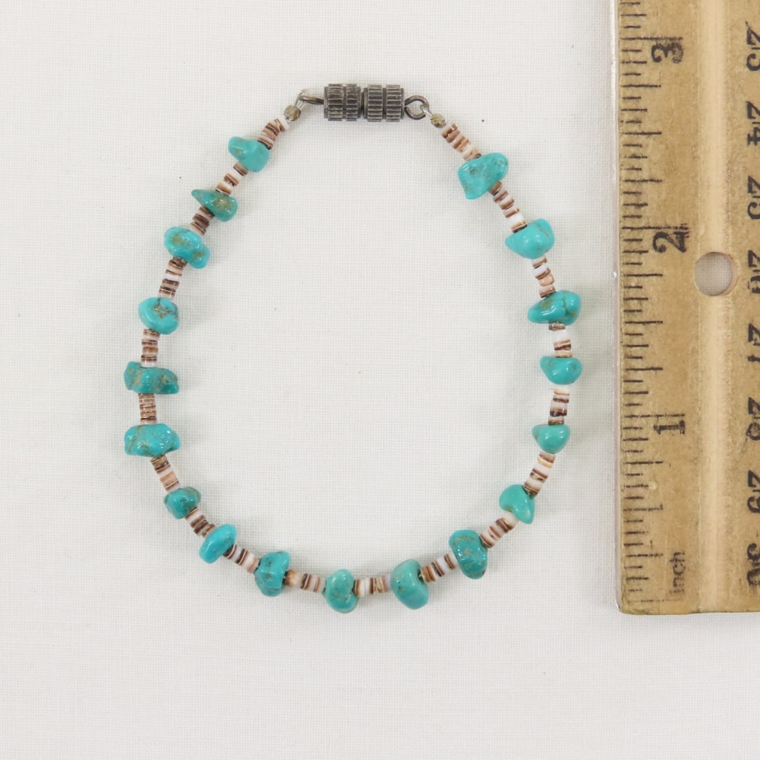 Zuni Triple Strand Heishi Fetish Necklace - 12