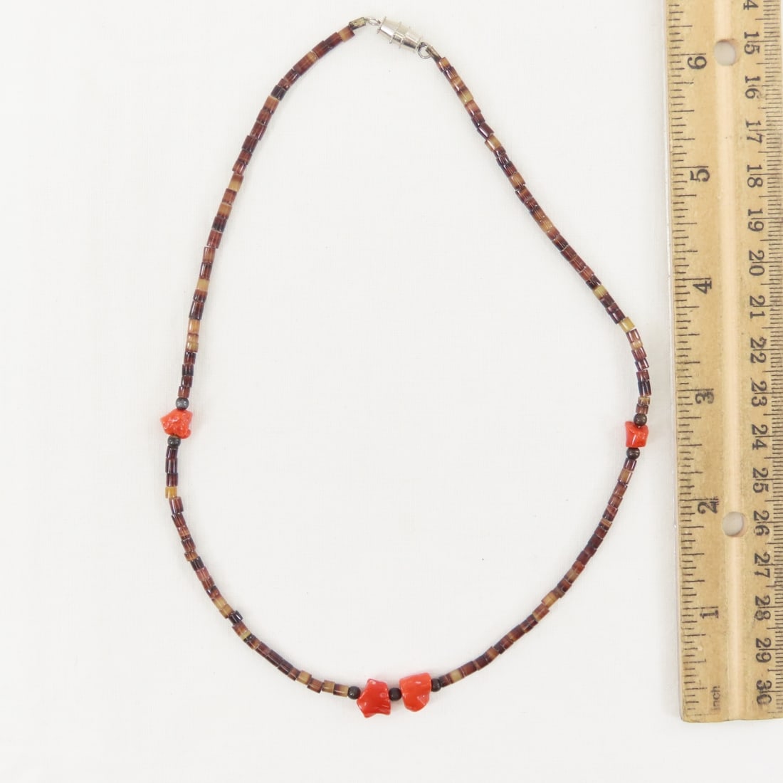 Zuni Triple Strand Heishi Fetish Necklace - 7
