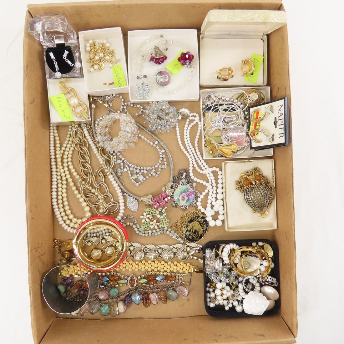 Givenchy, Carol Lee, Napier, Laguna & Other Jewelry: Givenchy, Carol Lee, Napier, Laguna & Other Jewelry - Richlieu brooch and more. LOT SIZE: 10x10x10" 3 LBS All information and photos, which are part of the description, are intended to be as accurate