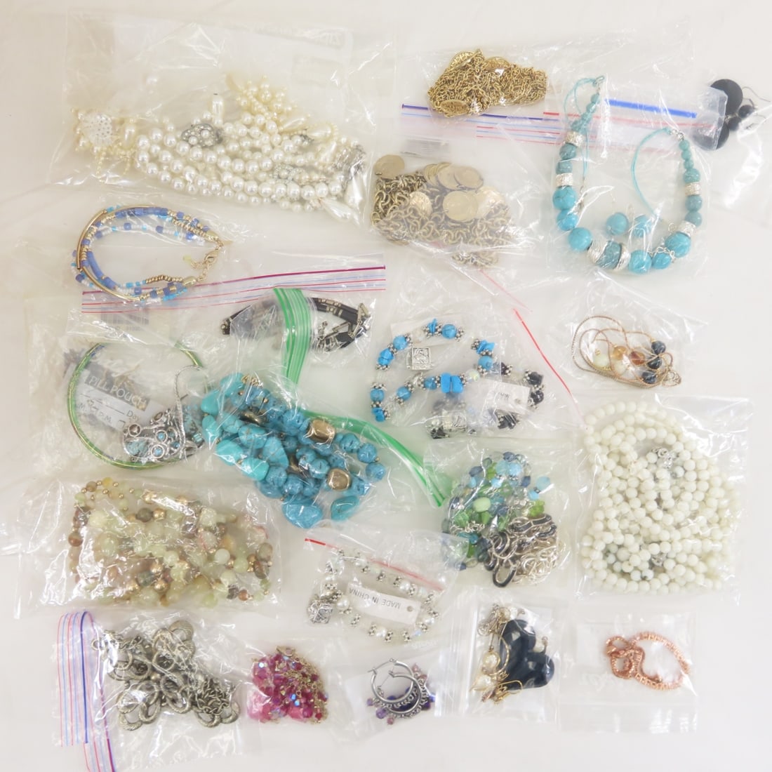 13+ Pounds Sorted & Bagged Fashion Jewelry - 3