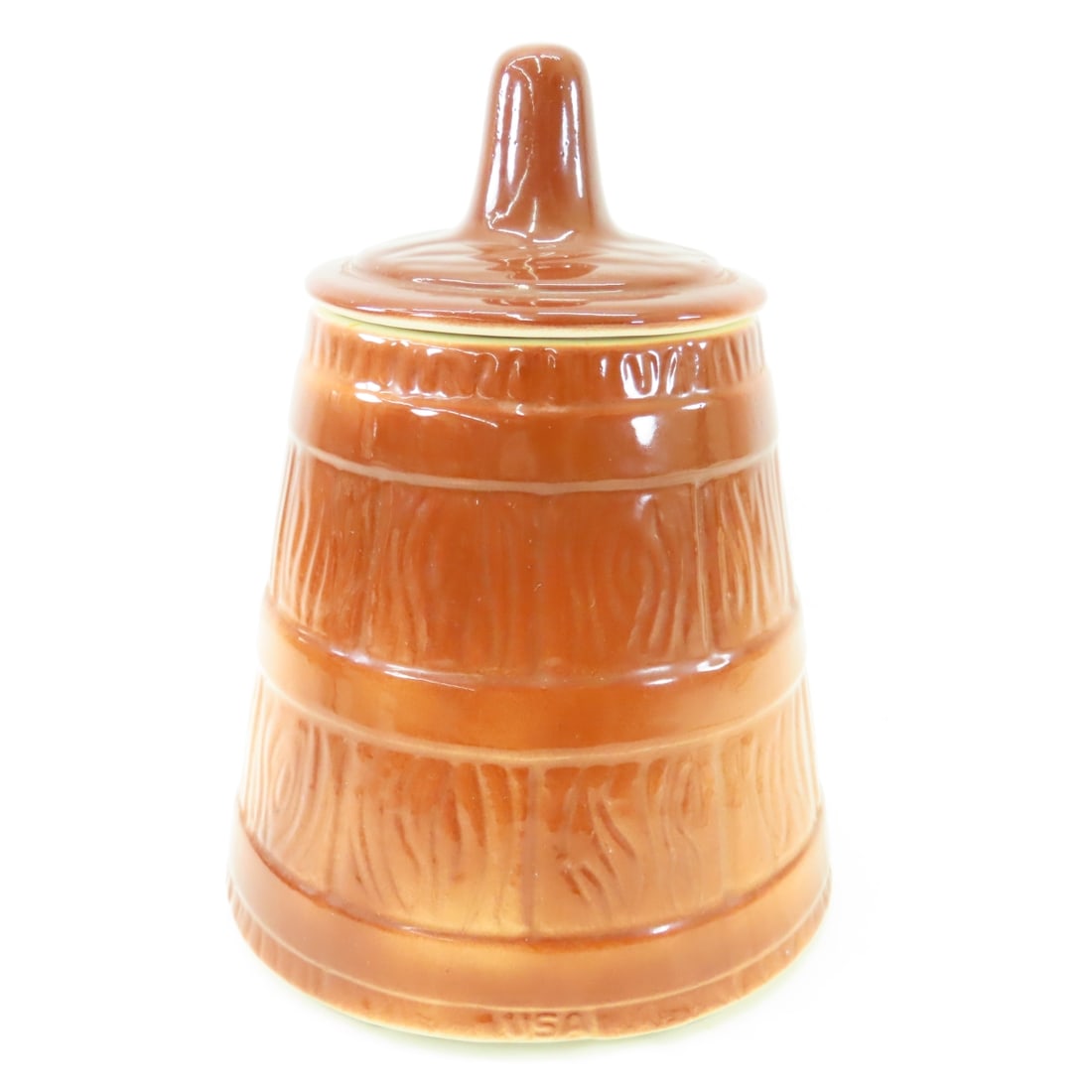 American Bisque Cookie Jar, Kitchen Kraft bowl/lid - 3